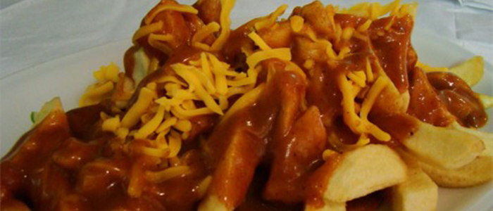 Chips, Cheese & Chinese Curry  Regular 